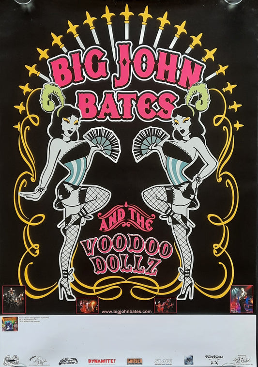 BIG JOHN BATES Original Concert Poster - 2009 Album Tour BANGTOWN 1