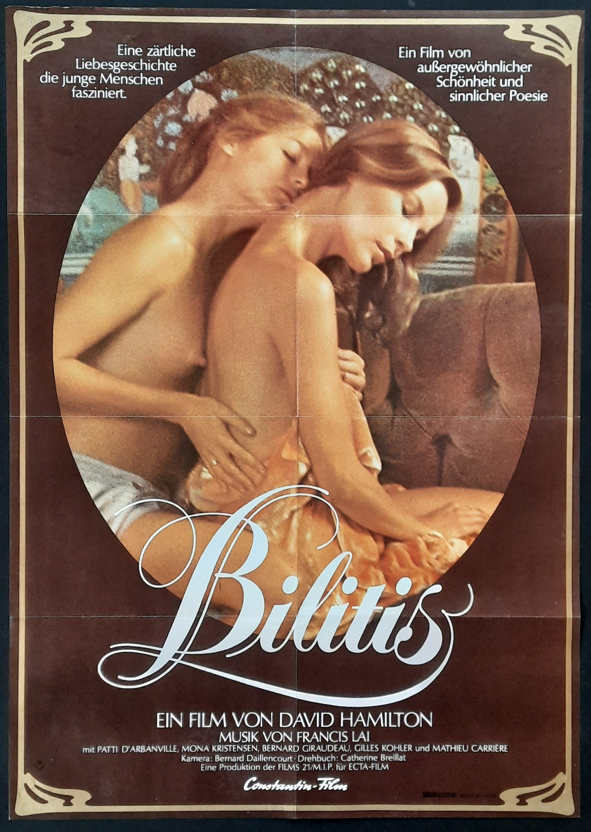 BILITIS Original Movie Poster 1977 David Hamilton German 1 Sheet Poster