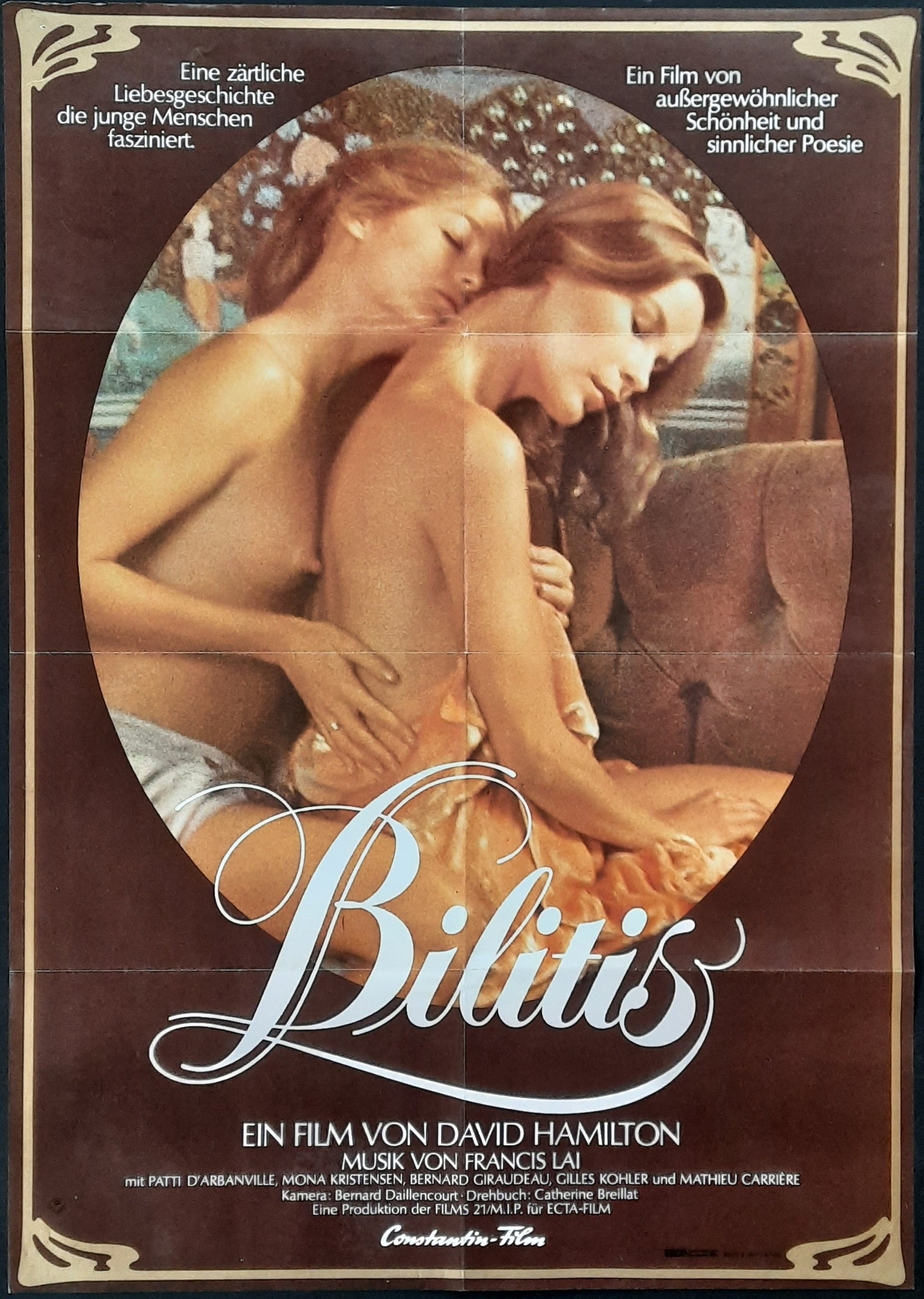 BILITIS Original Movie Poster 1977 David Hamilton German 1 Sheet Poster