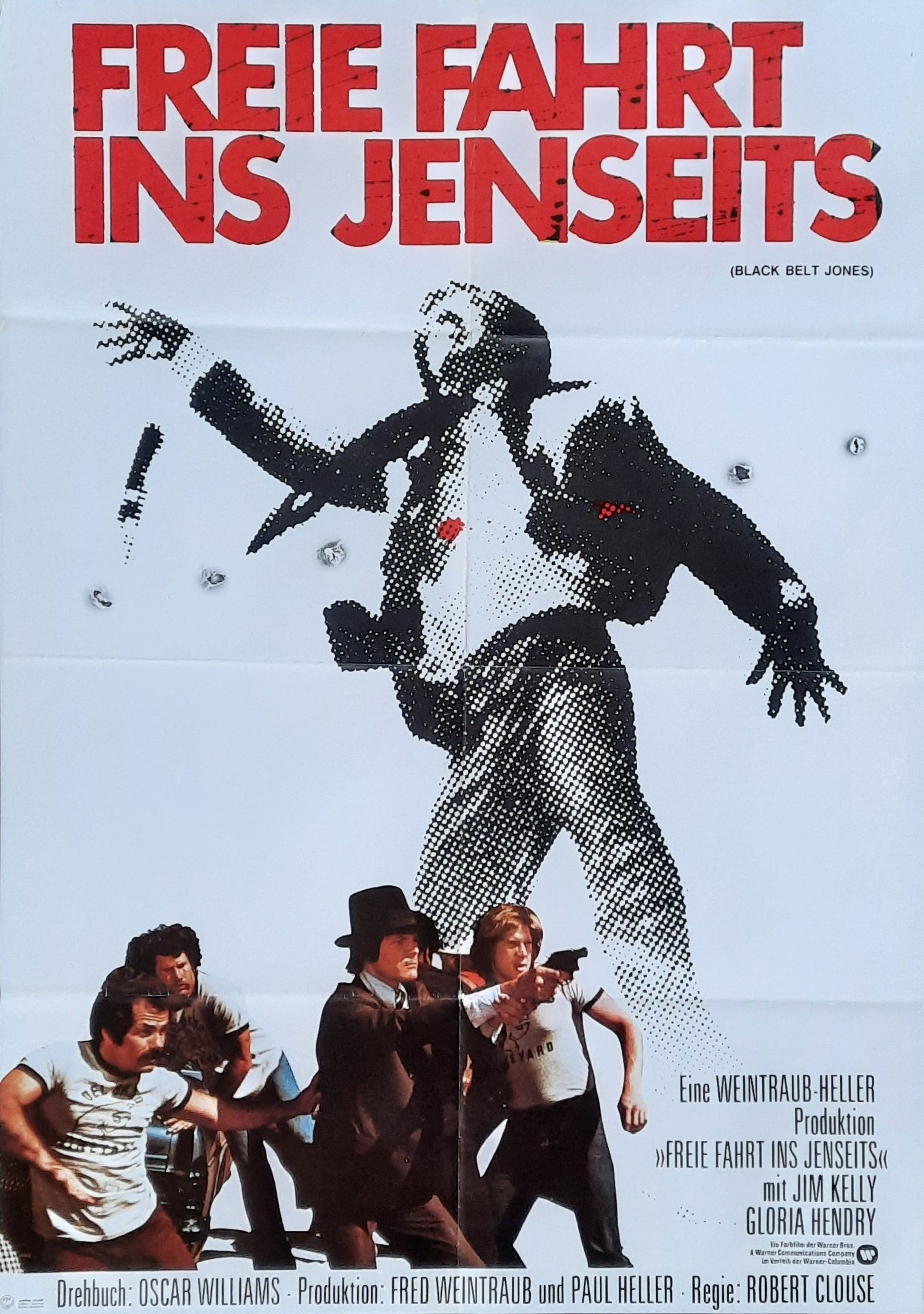 BLACK BELT JONES Original Movie Poster 1974  Robert Clouse German 1-Sheet Poster