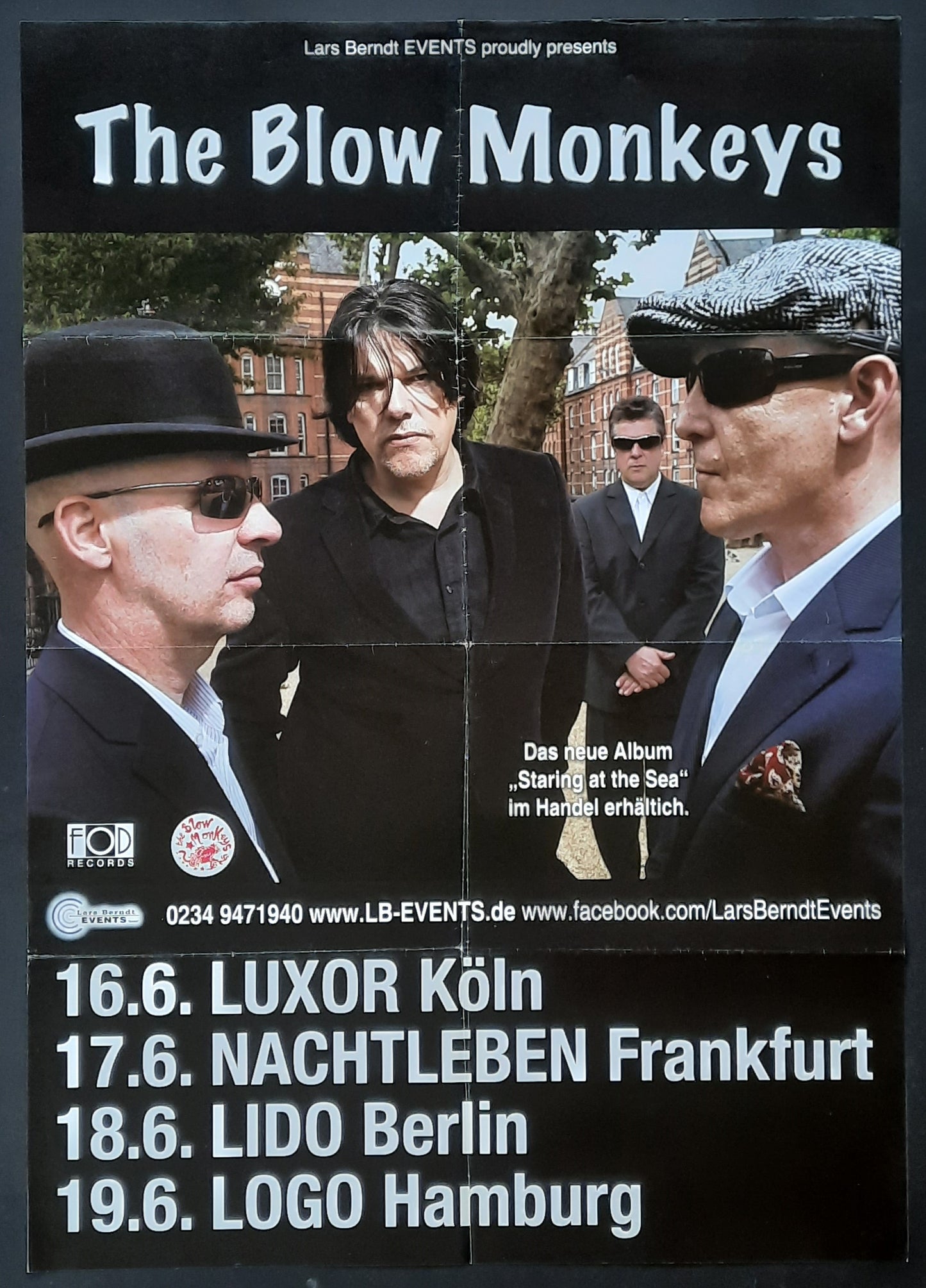 BLOW MONKEYS Original Concert Poster 2011 Germany