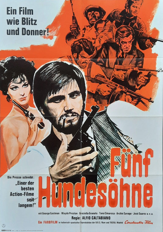 BOOTLEGGERS Original Movie Poster 1969 Alfio Caltabiano German 1-Sheet