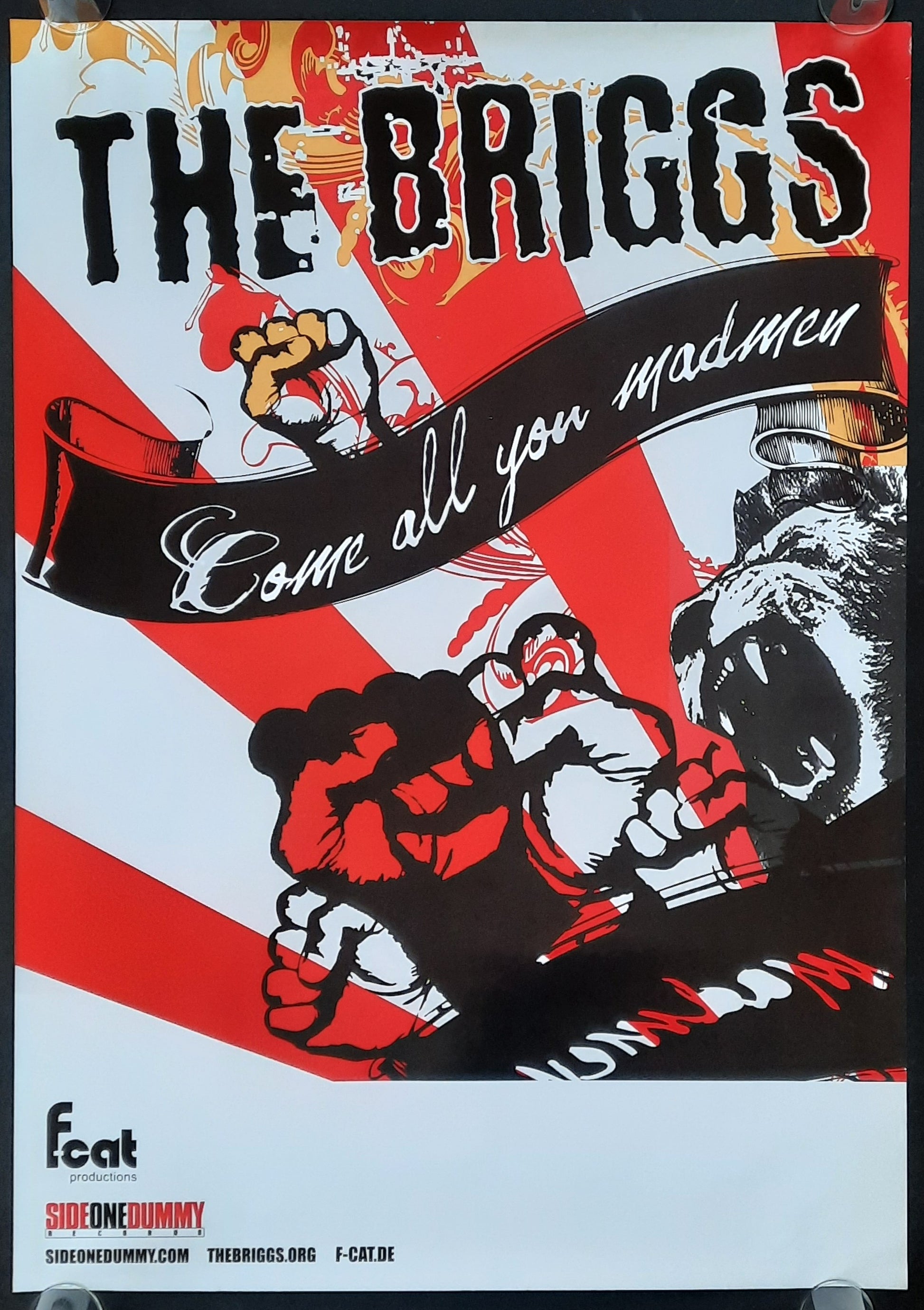 BRIGGS Original Concert Poster 2008 Come All Your Madman Tour