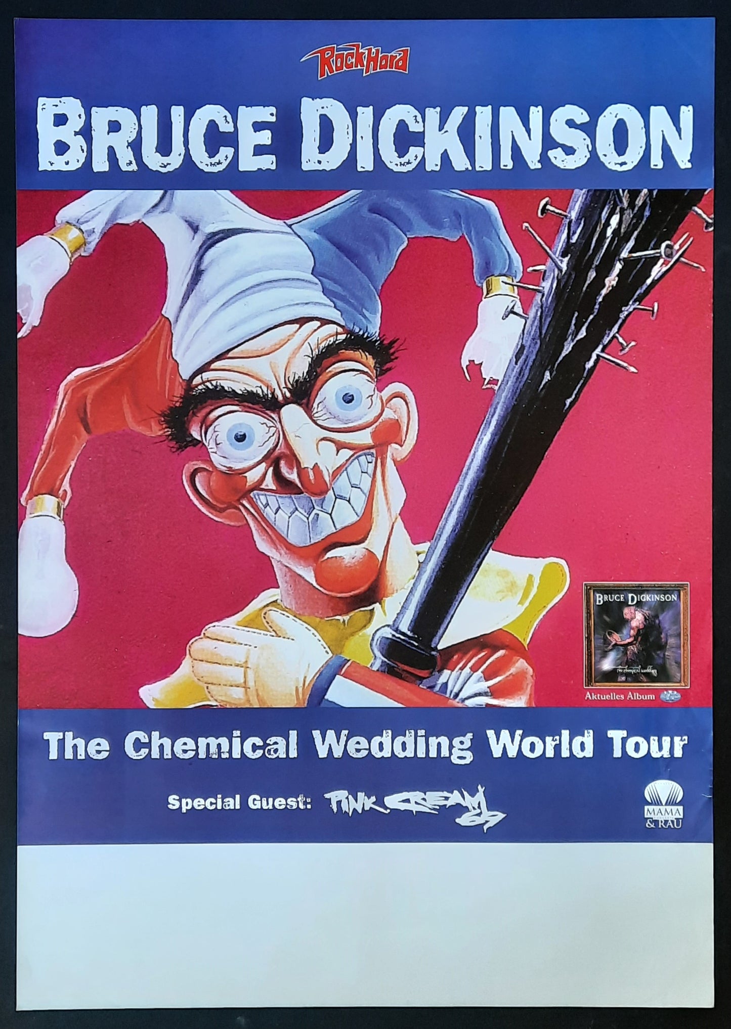BRUCE DICKINSON Original Concert Poster 1998 Germany 1