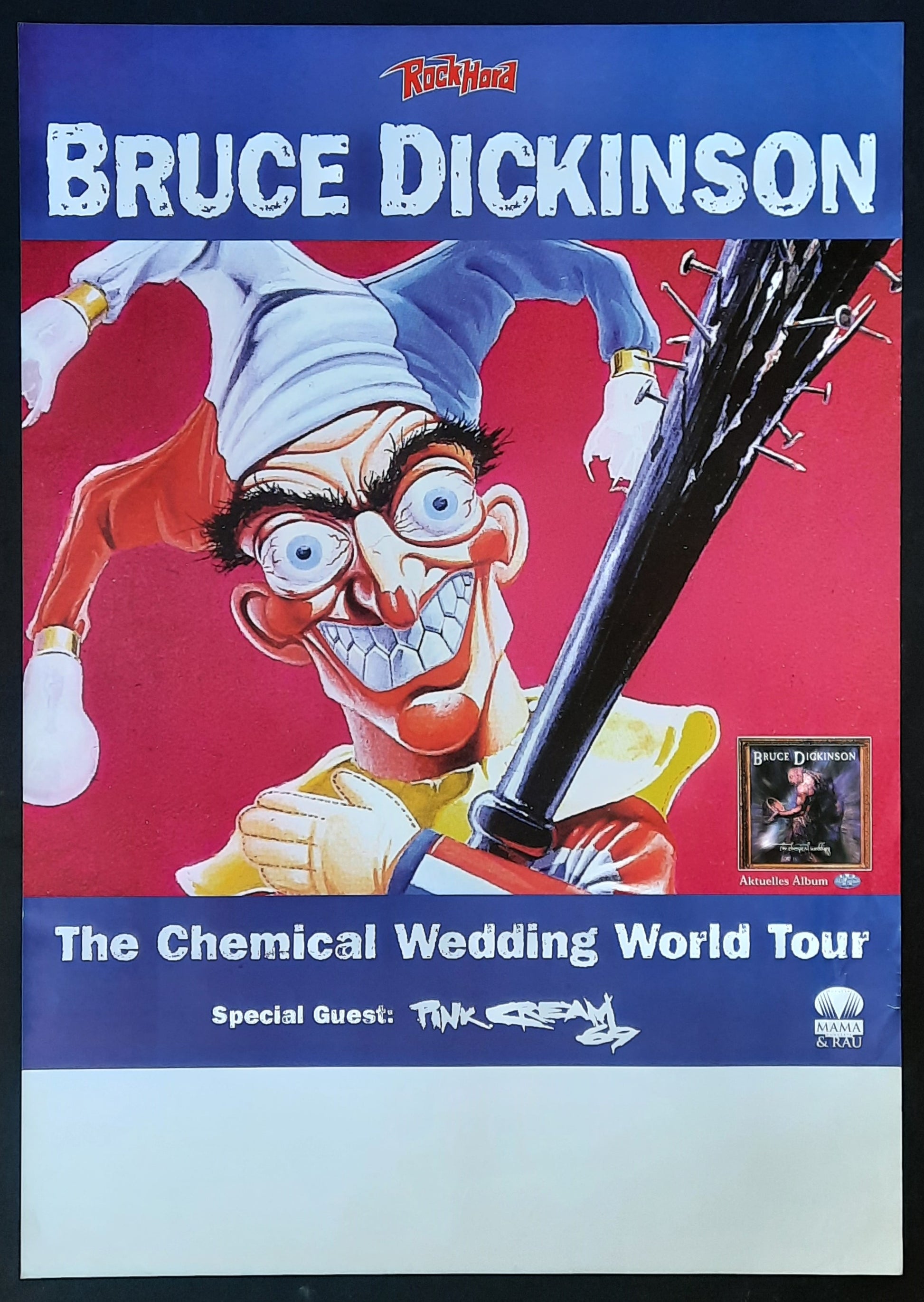BRUCE DICKINSON Original Concert Poster 1998 Germany 1