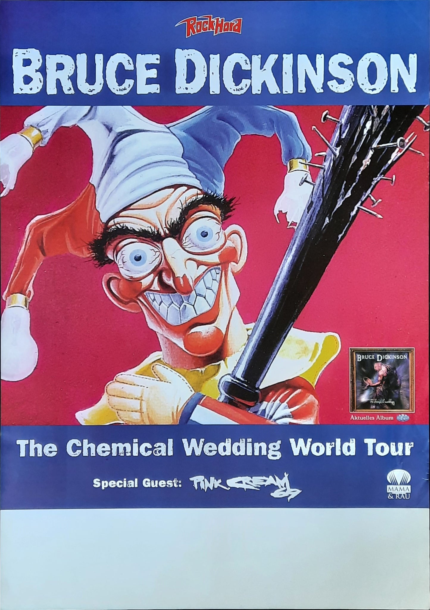 BRUCE DICKINSON Original Concert Poster 1998 Germany 1