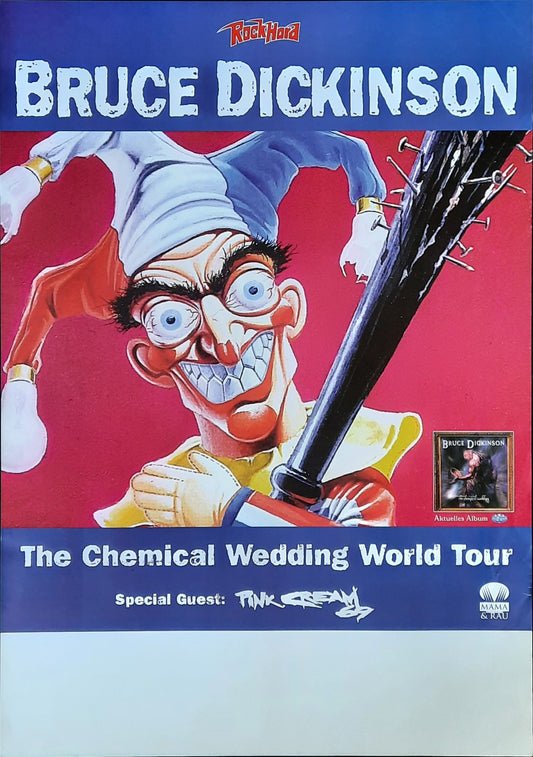 BRUCE DICKINSON Original Concert Poster 1998 Germany 1