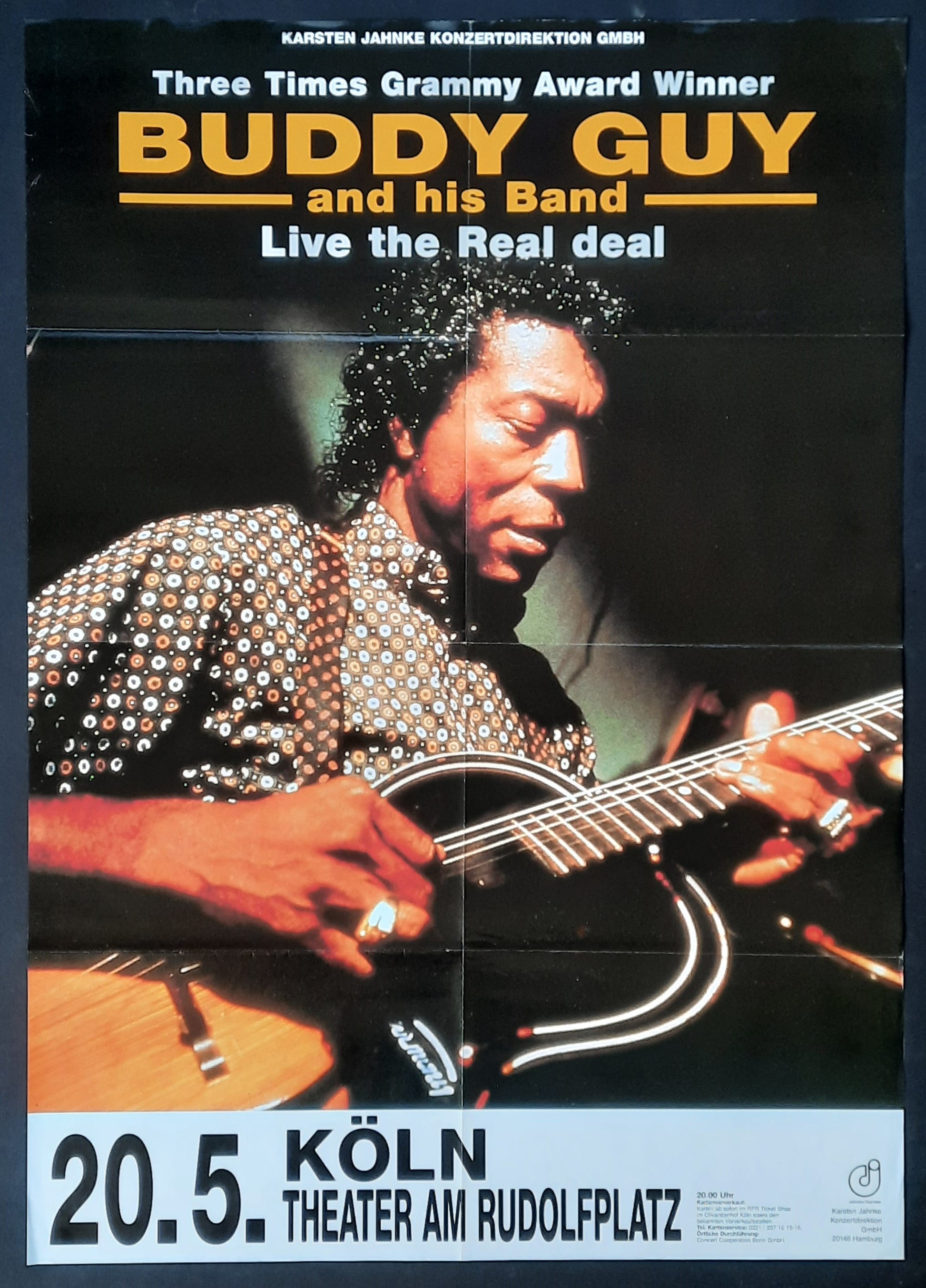 BUDDY GUY Original Concert Poster May 5, 1996 Cologne Germany 1