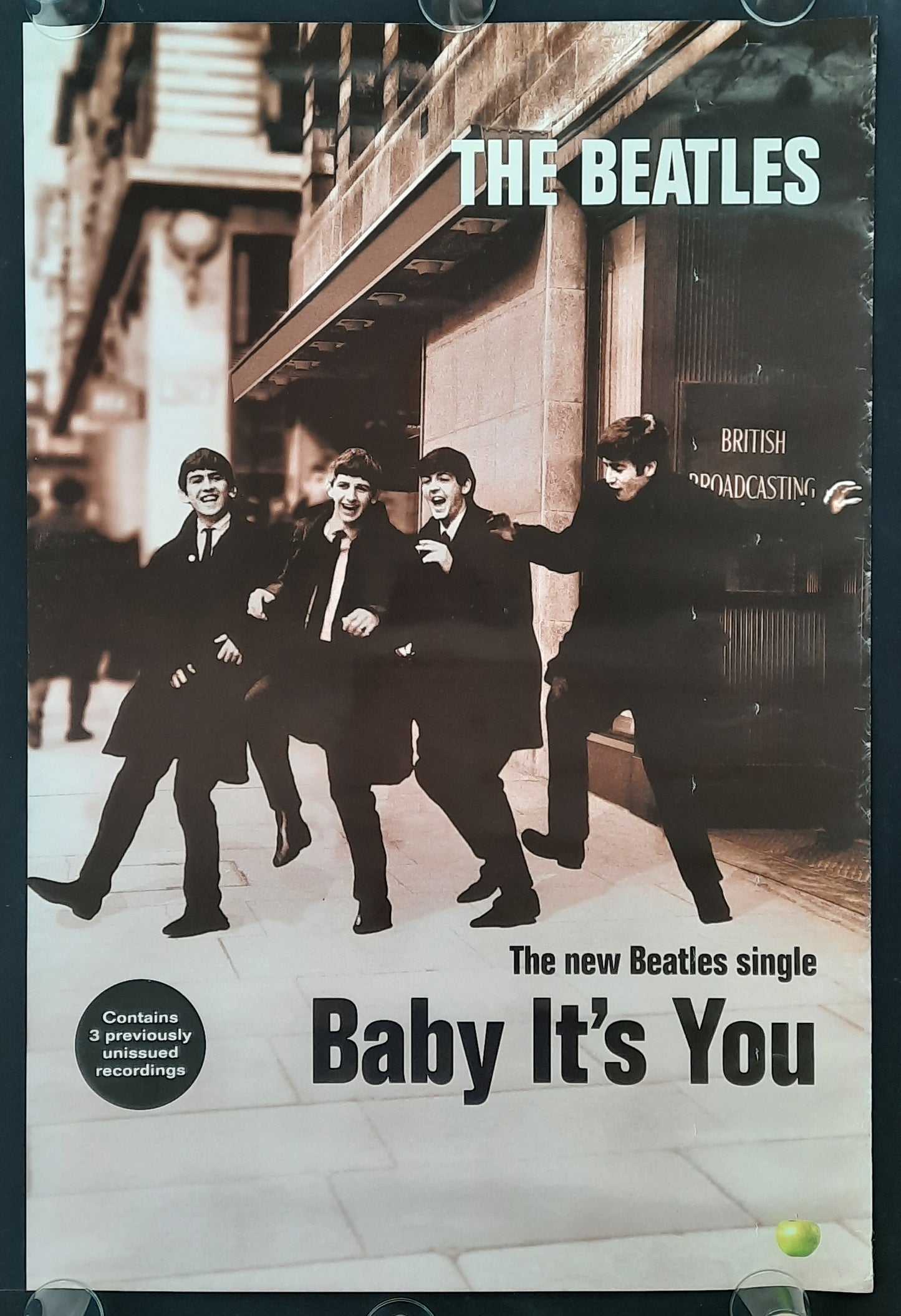 BEATLES Original Promotion Poster - 1995 Single "Baby It's You" 1st Print