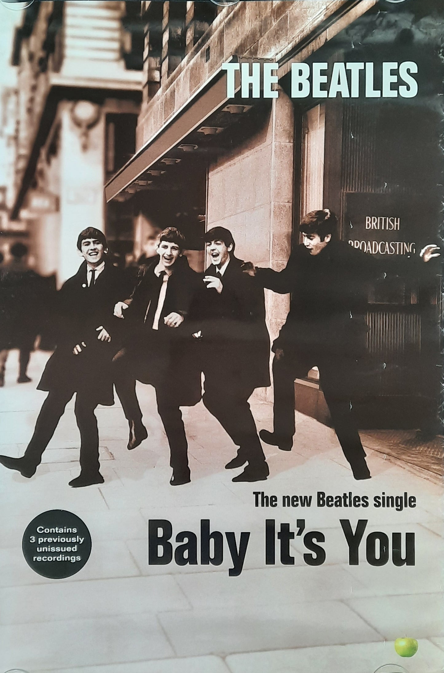 BEATLES Original Promotion Poster - 1995 Single "Baby It's You" 1st Print
