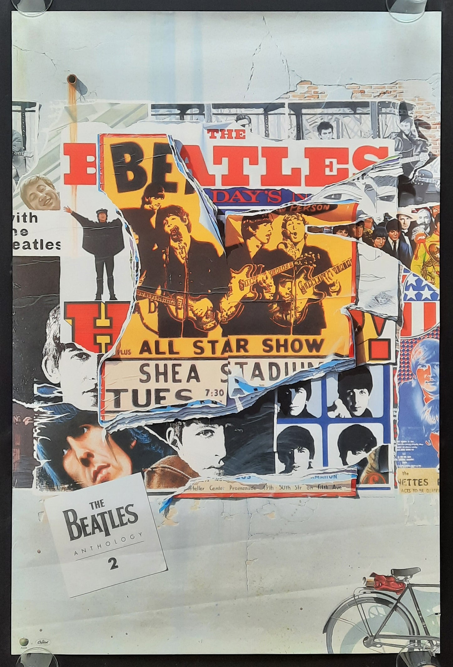 BEATLES Original Promotion Poster - 1996 Album "Anthology 2" 1st Print