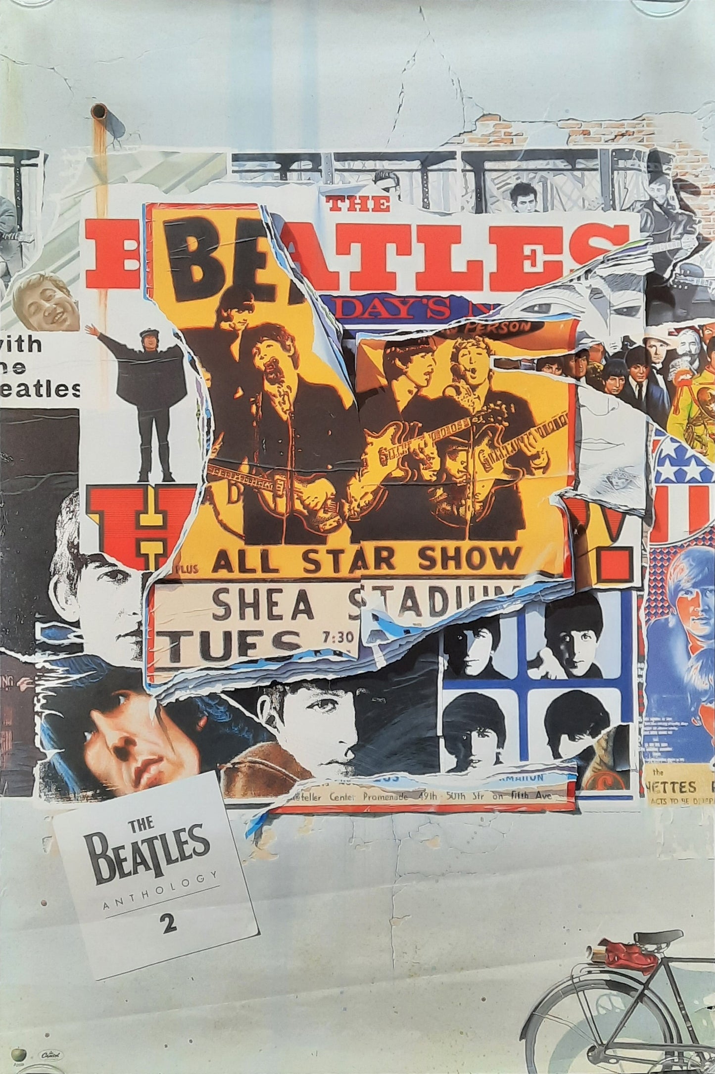 BEATLES Original Promotion Poster - 1996 Album "Anthology 2" 1st Print