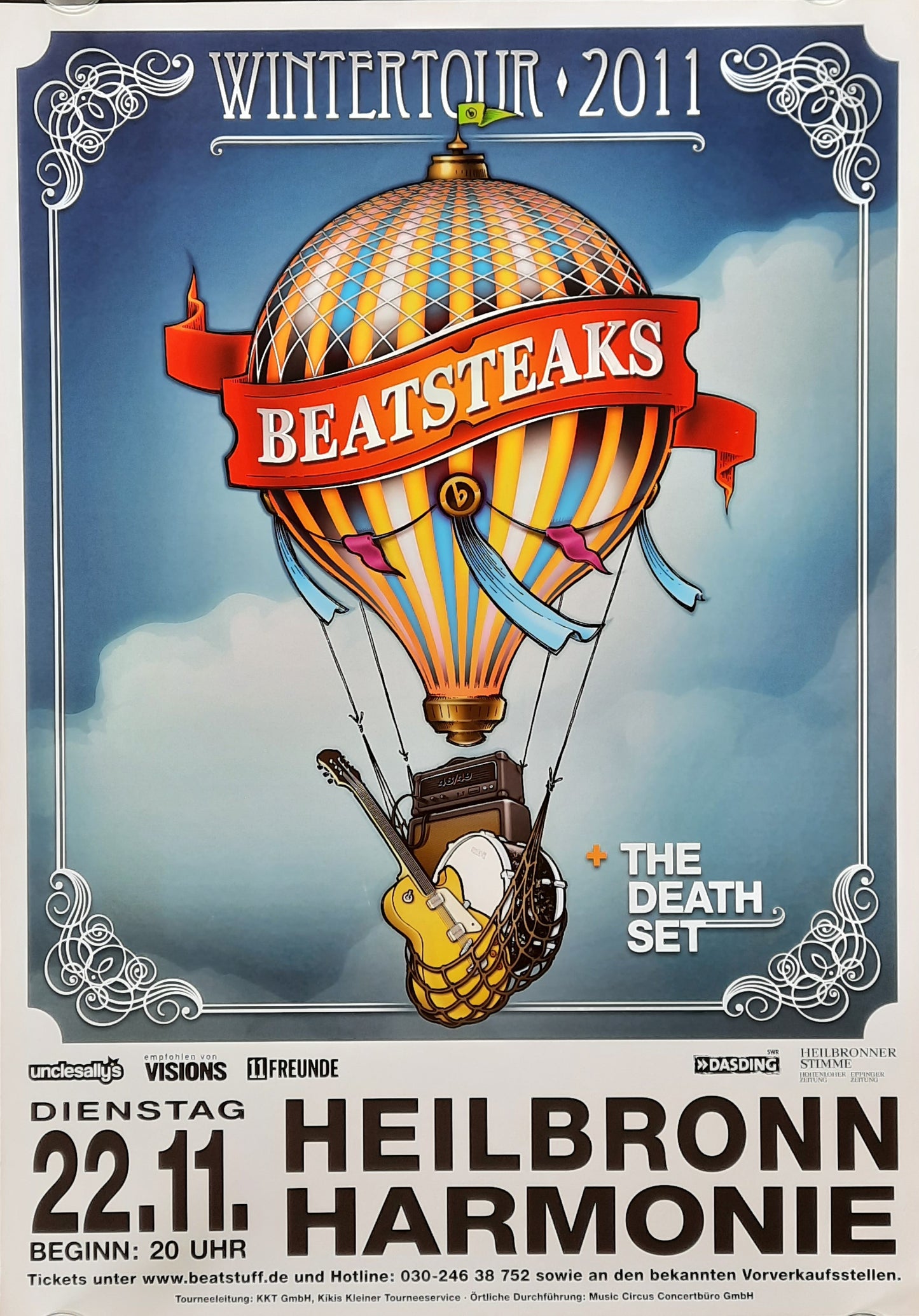 BEATSTICKS 2011 Concert Poster Nov 22nd Heilbronn Germany