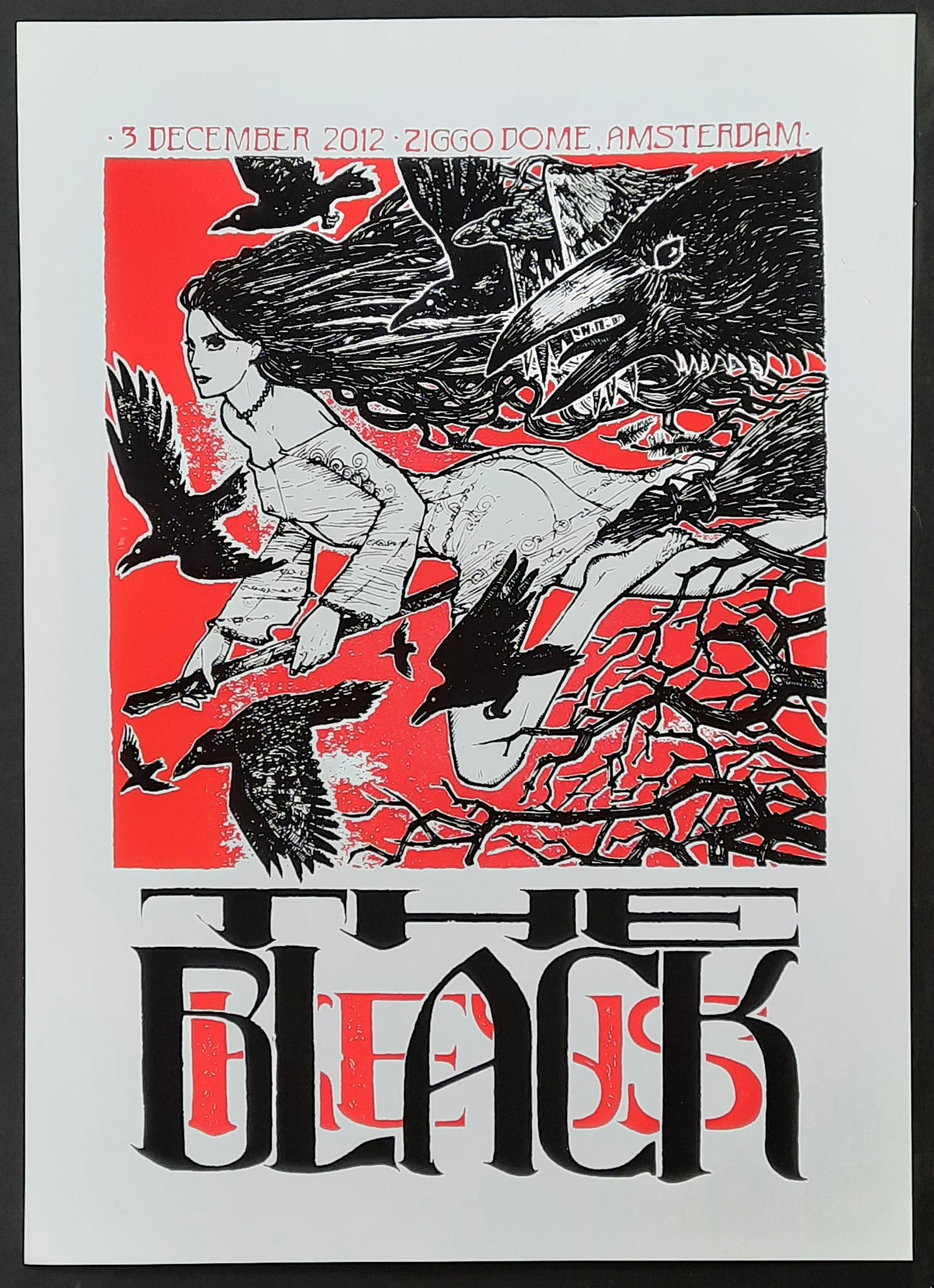 BLACK KEYS 2012 Gig Poster Amsterdam Netherlands Dec. 3rd