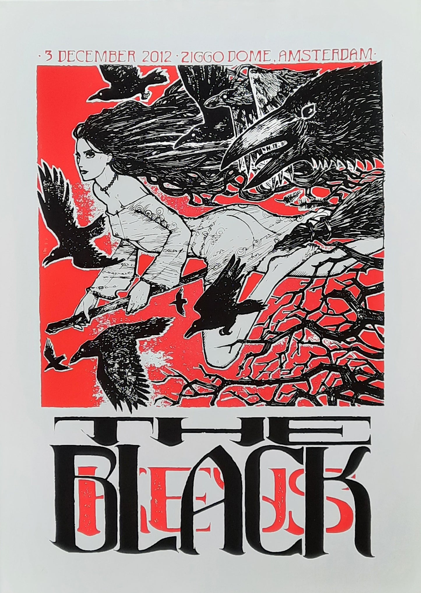 BLACK KEYS 2012 Gig Poster Amsterdam Netherlands Dec. 3rd