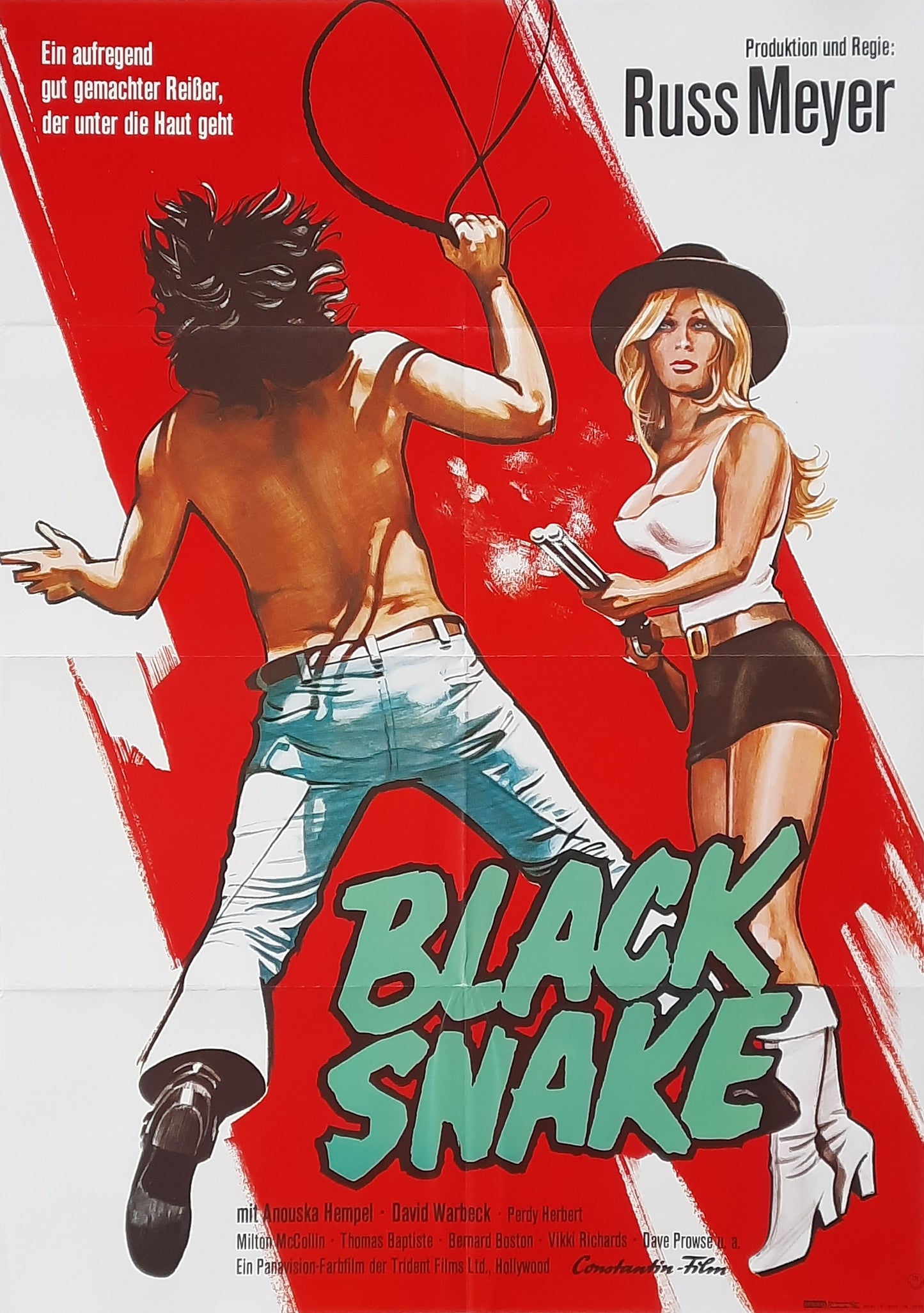 BLACK SNAKE 1973 Russ Meyer German 1-Sheet Movie Poster