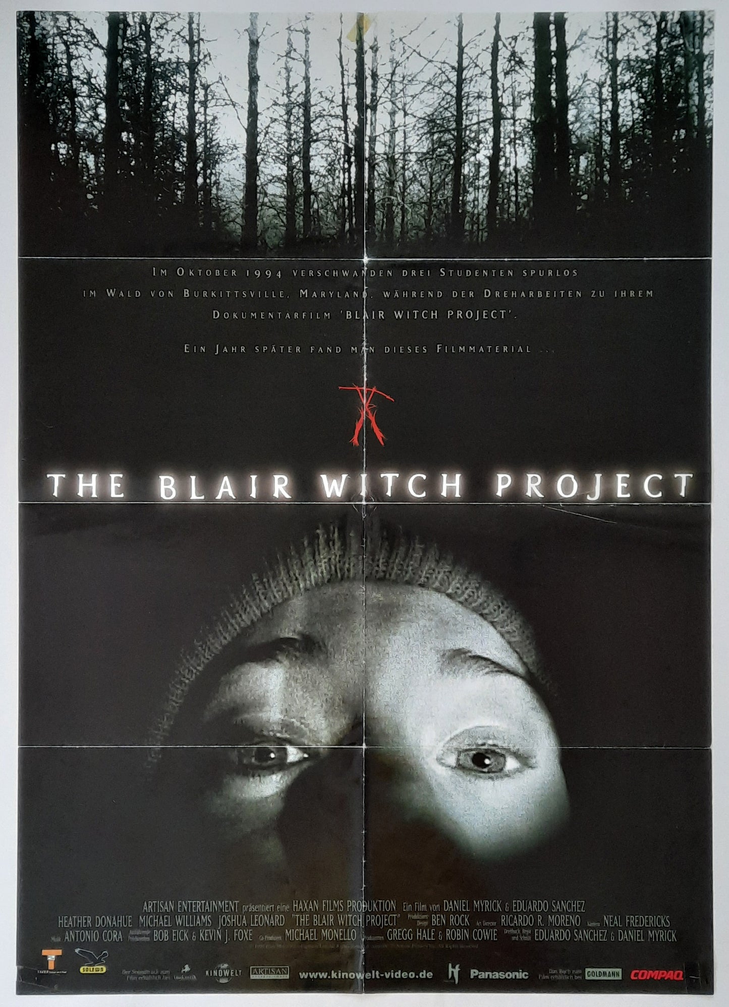 THE BLAIR WITCH PROJECT 1999 German 1-Sheet Movie Poster