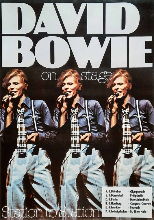 DAVID BOWIE 1976 Station to Station Tour Poster Germany RP