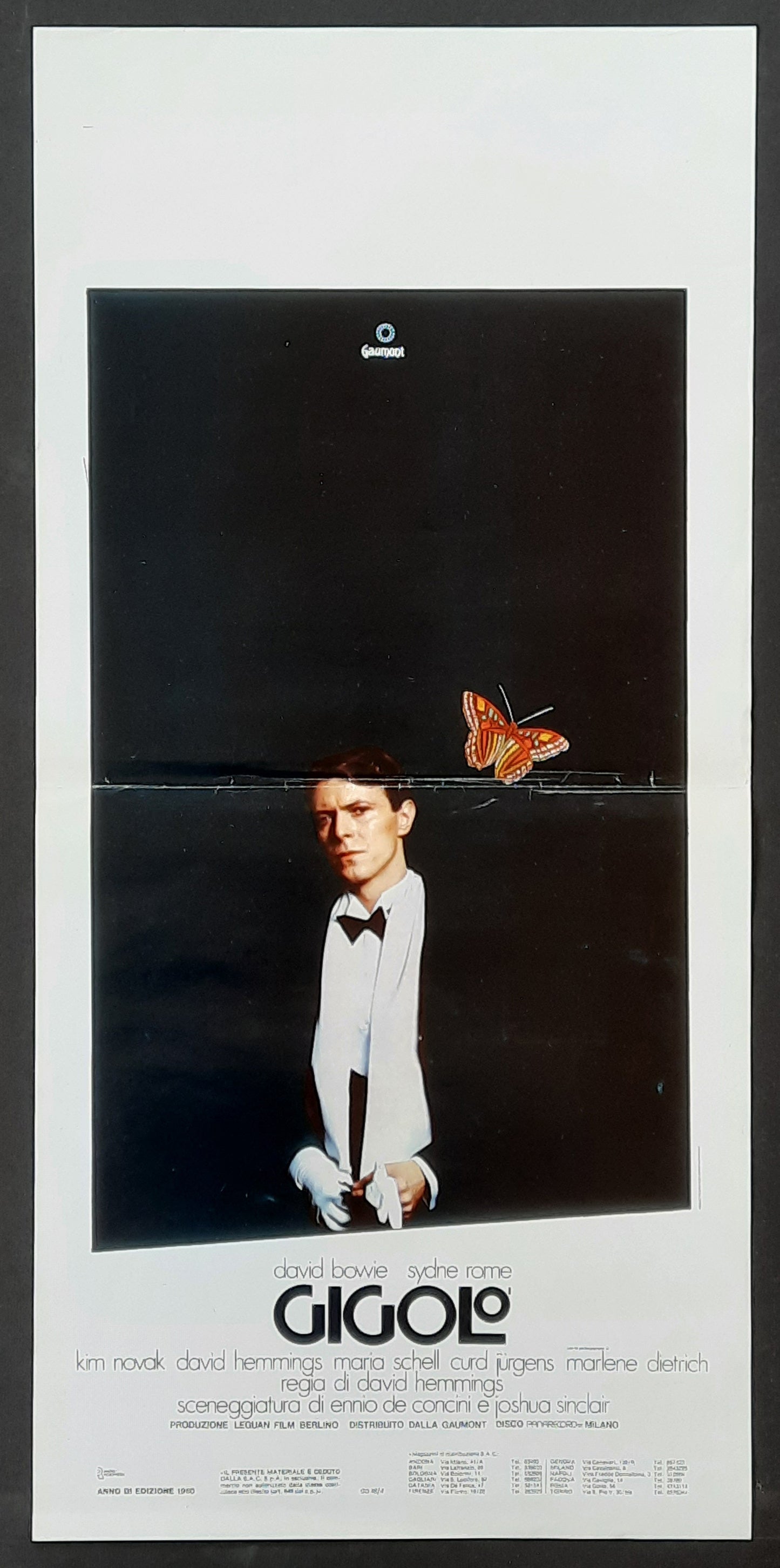 JUST A GIGOLO 1980 David Bowie Italian Movie Poster