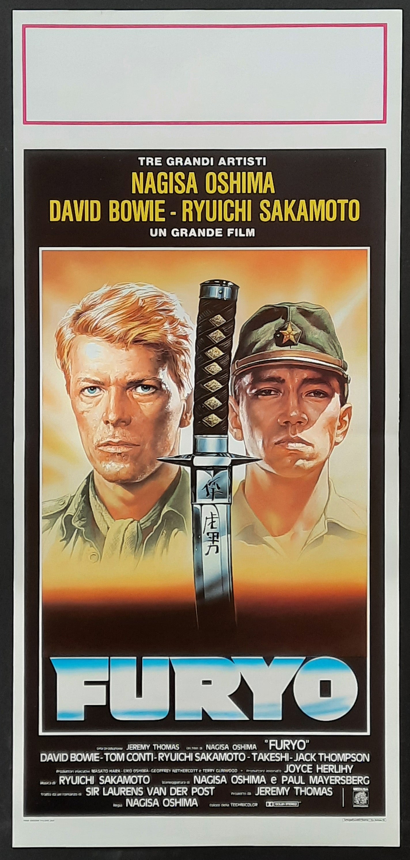 FURYO 1983 David Bowie Italian Movie Poster