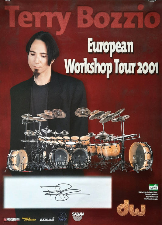 TERRY BOZZIO 2001 Tour Poster SIGNED 1st print