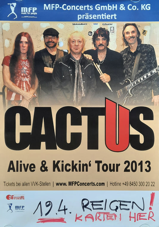 CACTUS Original Concert Poster April 19, 2013 Vienna Austria