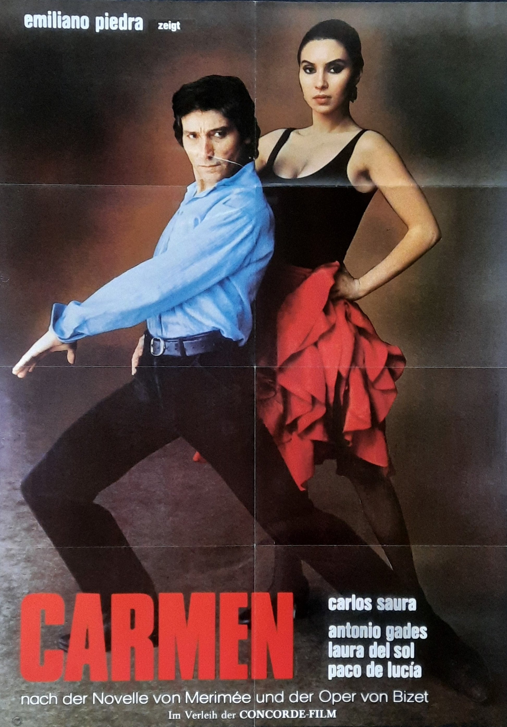 CARMEN Original Movie Poster 1983 Emiliano Piedra German 1-Sheet