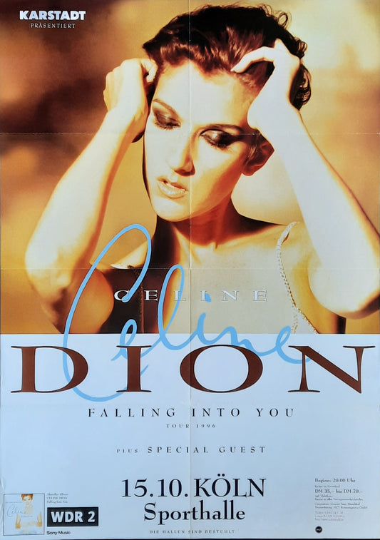 CELINE DION Original Concert Poster October 15, 1997 Cologne Germany 1