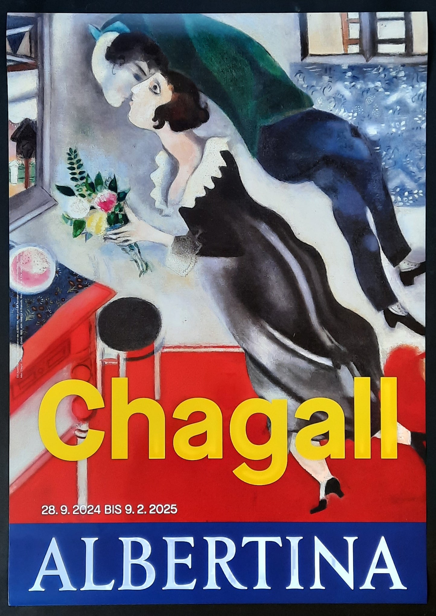 CHAGALL Original Exhibition Poster 2025 Albertina Vienna Austria I