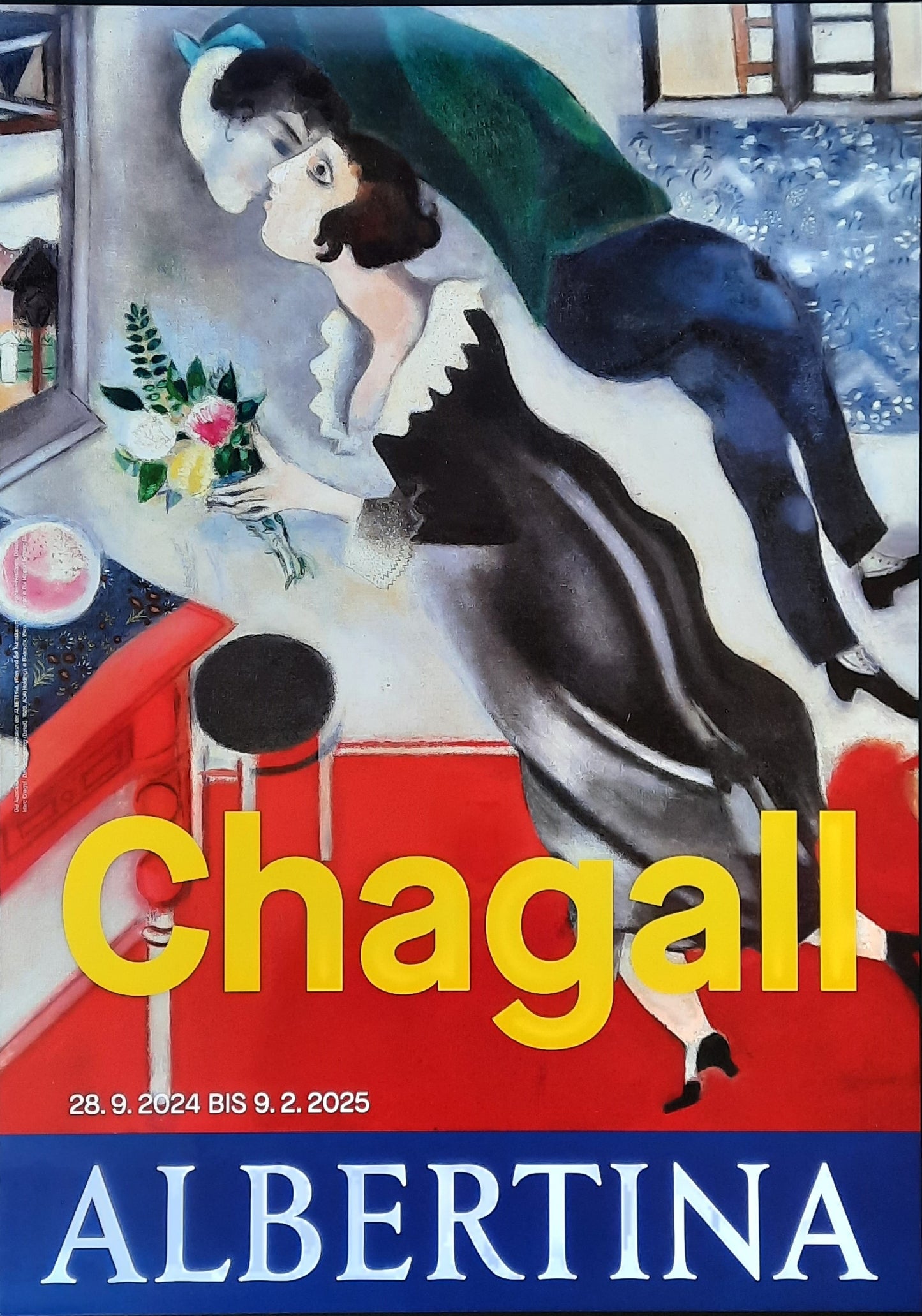 CHAGALL Original Exhibition Poster 2025 Albertina Vienna Austria I