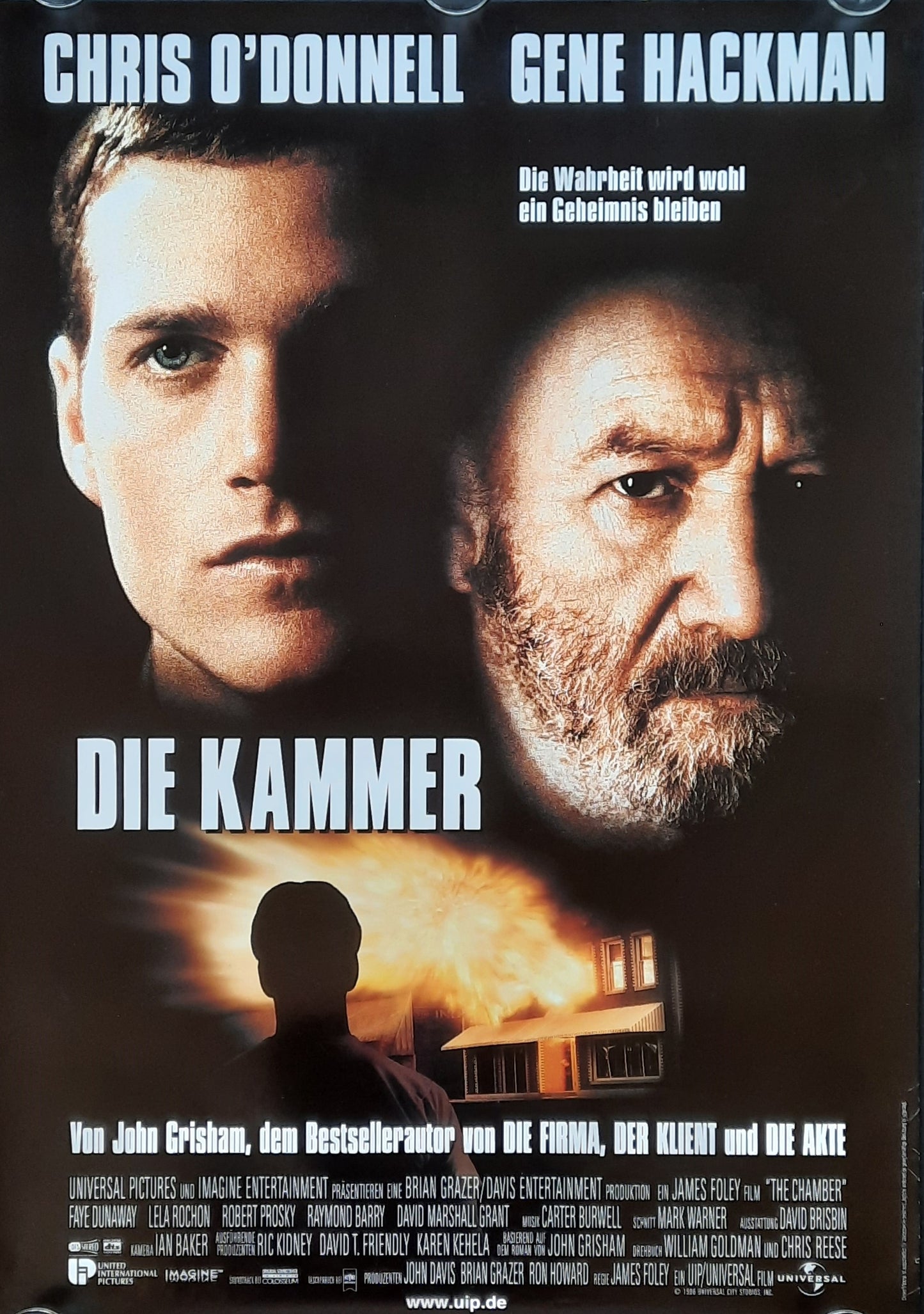 CHAMBER Original Movie Poster 1996 Grisham Hackman  German 1-Sheet ROLLED