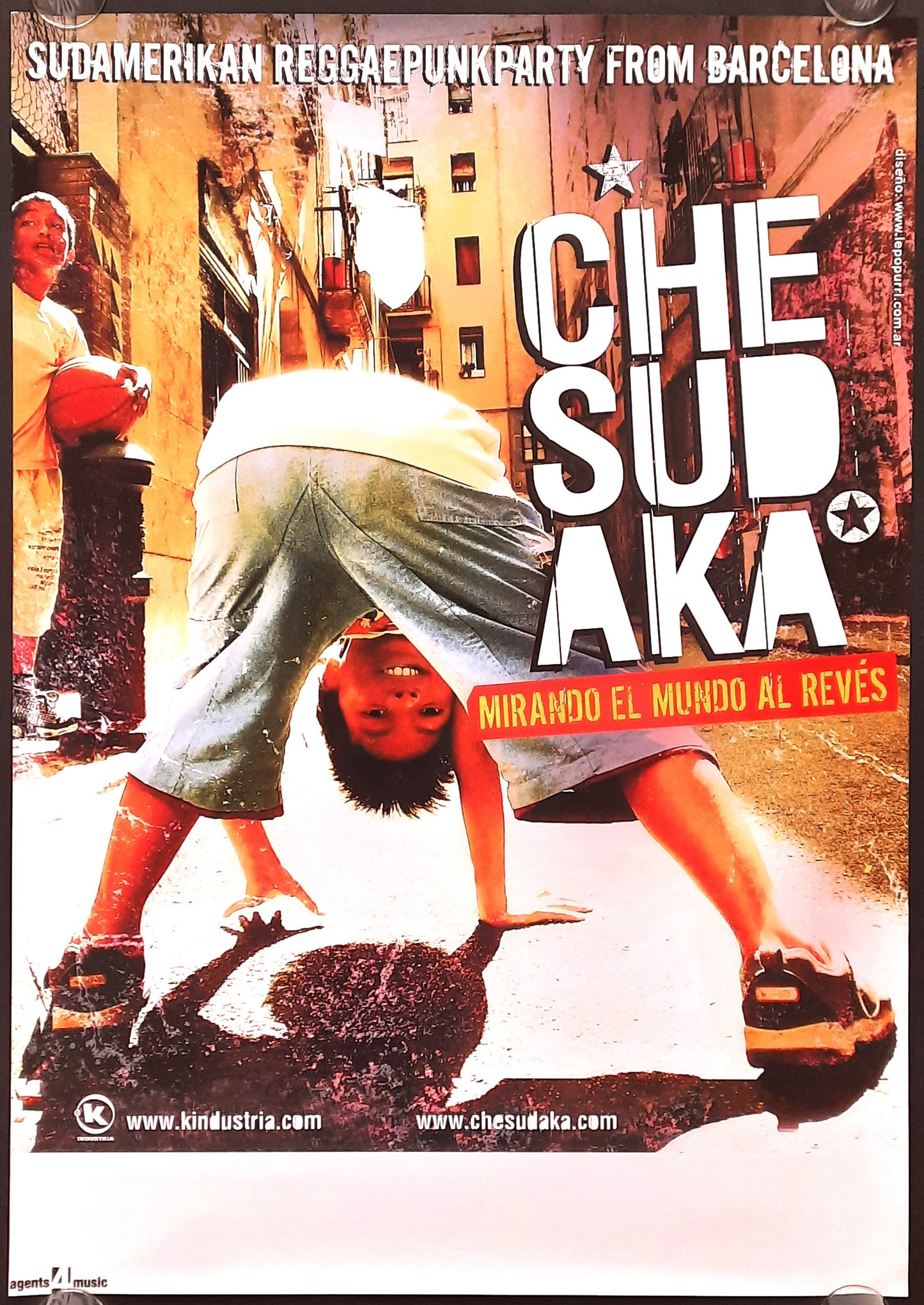 CHE SUDAKA Original Concert Poster 2007 European Tour