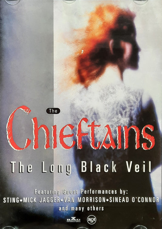 CHIEFTAINS Original Promotion Poster - 1995 Album THE LONG BLACK VEIL