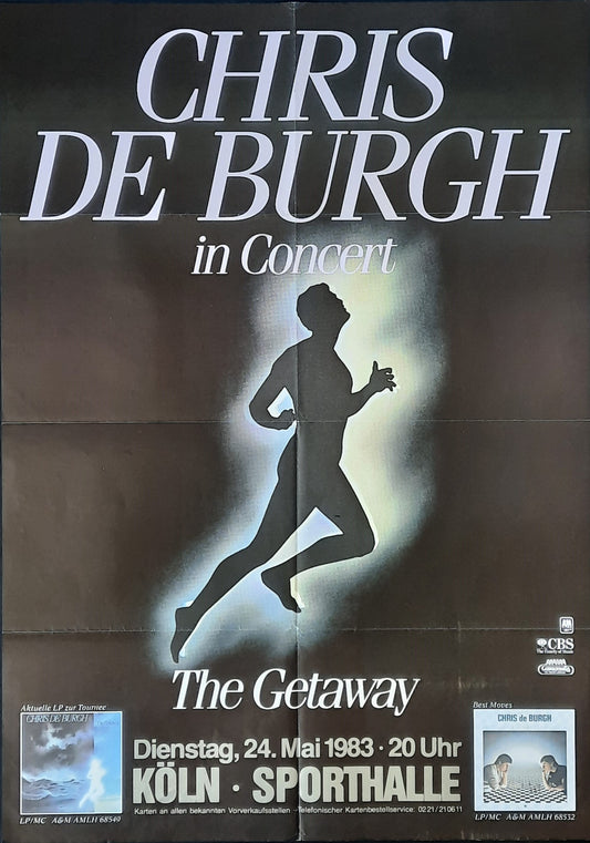 CHRIS DE BURGH Original Concert Poster May 24, 1983 Cologne Germany 1