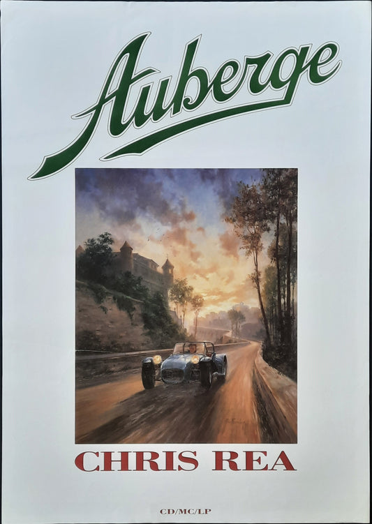 CHRIS REA Original Promotion Poster - 1991 Album AUBERGE 1