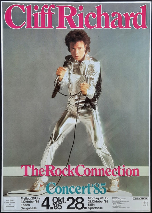CLIFF RICHARD Original Concert Poster October 4, 1985 Essen Germany 1