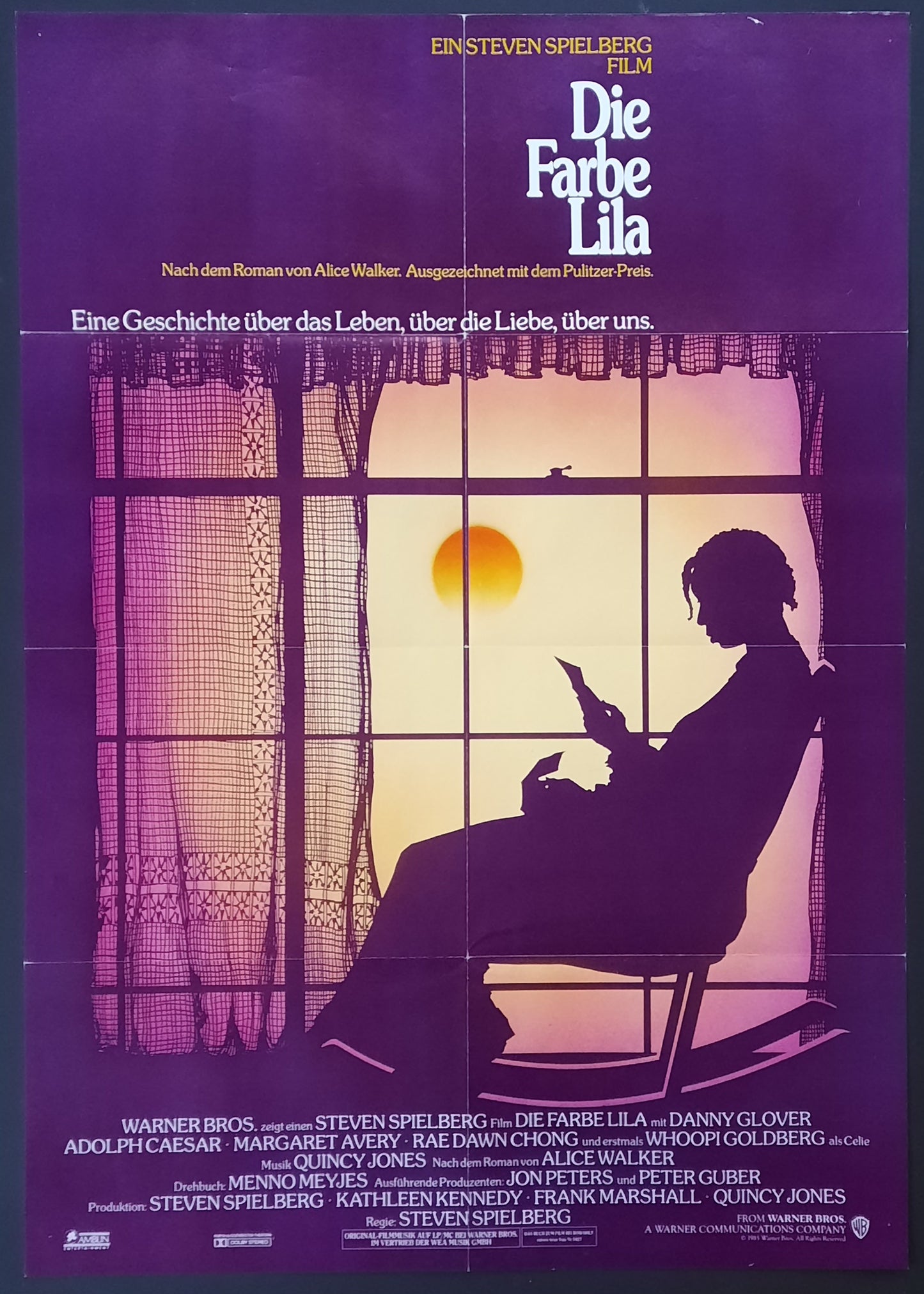 COLOR PURPLE Original Movie Poster 1985 Steven Spielberg German 1-Sheet