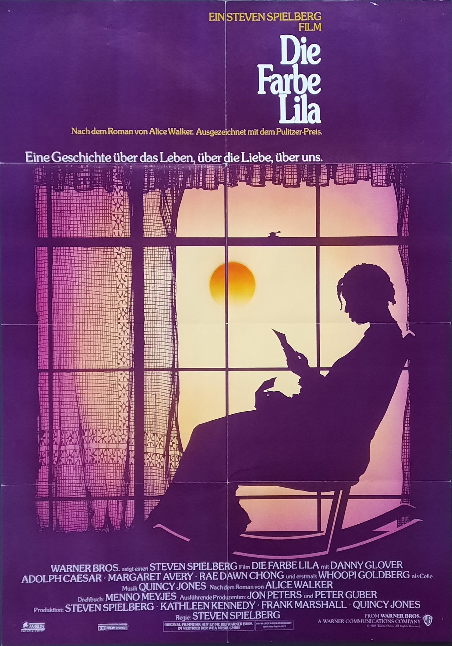 COLOR PURPLE Original Movie Poster 1985 Steven Spielberg German 1-Sheet