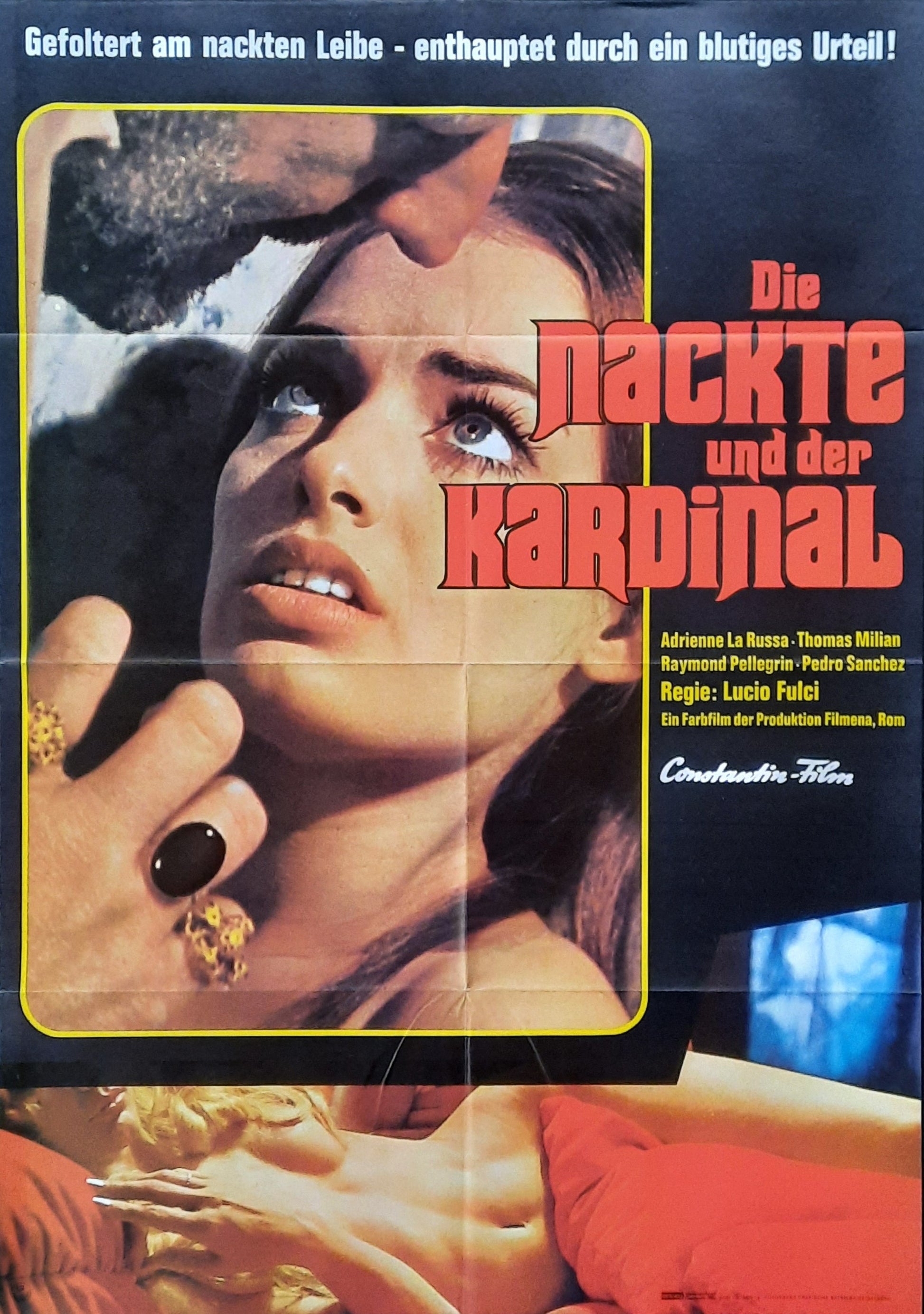 CONSPIRACY OF TORTURE Original Movie Poster 1969 by Lucio Fulci German 1 Sheet Poster
