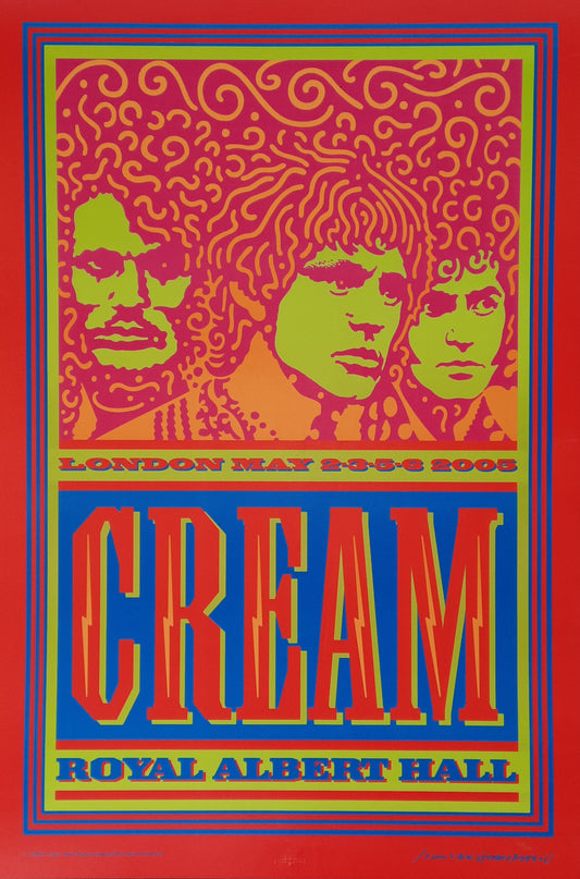 CREAM Original Concert Poster 2005 Reunion London, limited Edition 340/500 by Hamersveld