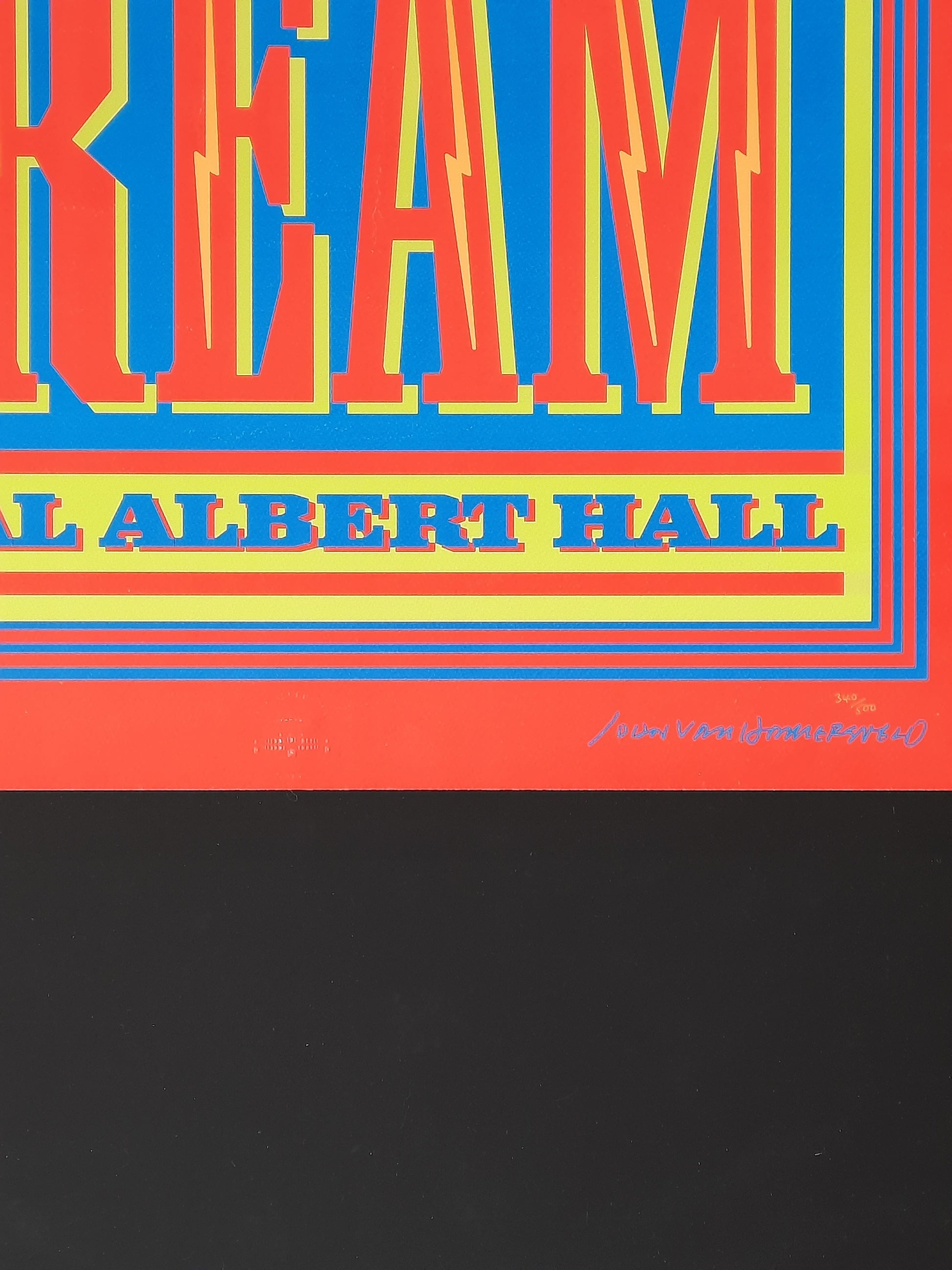 CREAM Original Concert Poster 2005 Reunion London, limited Edition 340/500 by Hamersveld 3