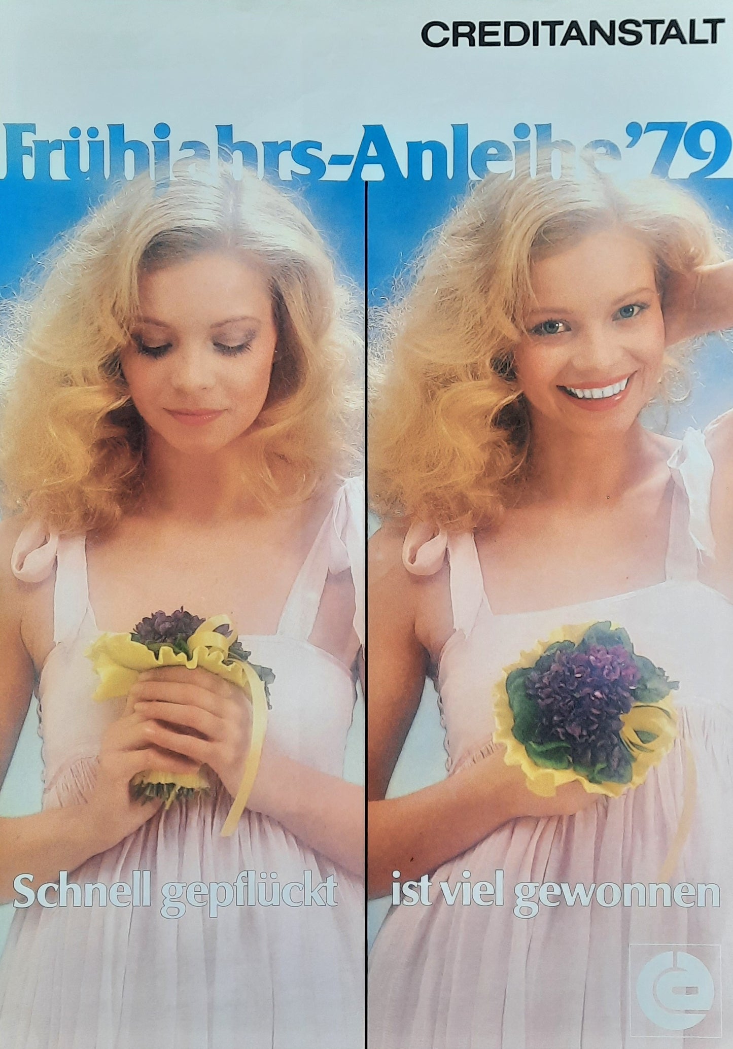 CREDITANSTALT ANLEIHE Original Advertising Poster 1979 Austria 1