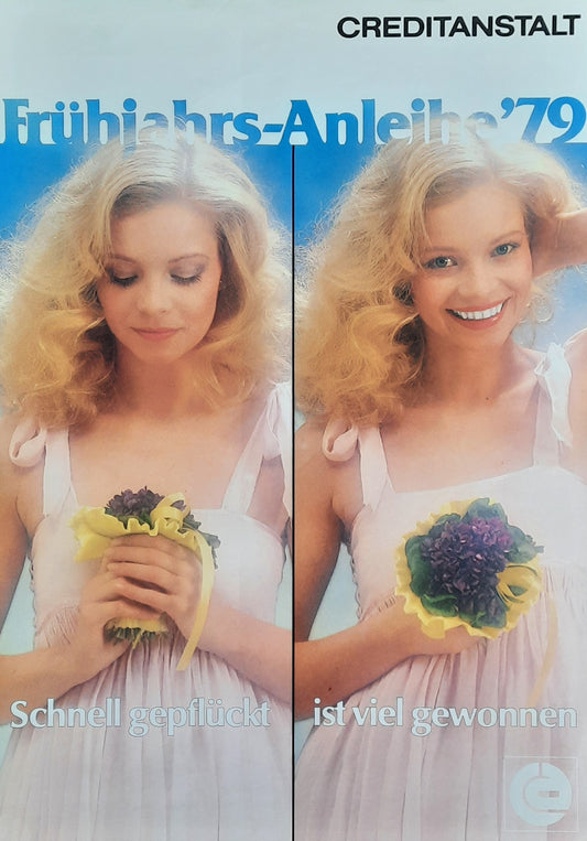 CREDITANSTALT ANLEIHE Original Advertising Poster 1979 Austria 1