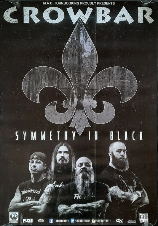 CROWBAR Original Concert Poster 2014 Symmetry In Black Tour