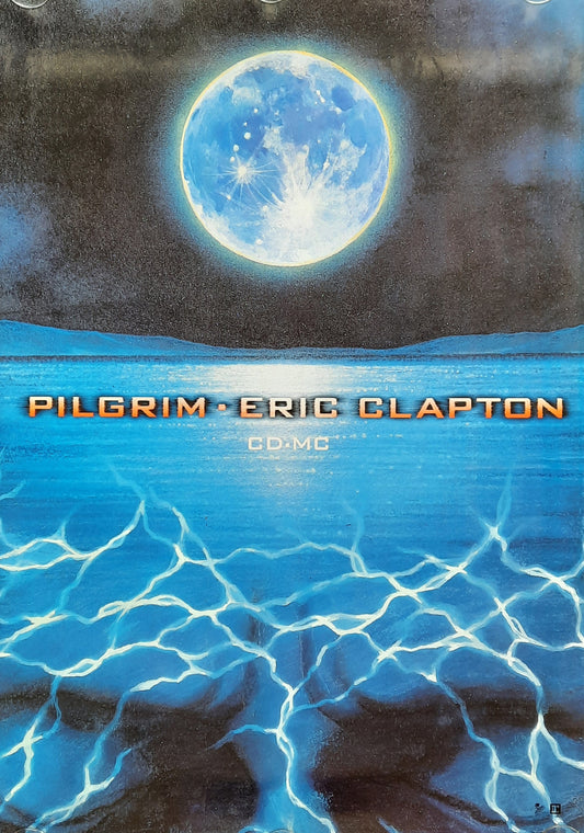 ERIC CLAPTON 1998 Promotion Poster Album "Pilgrim" 1st print! 23 x 33 ''