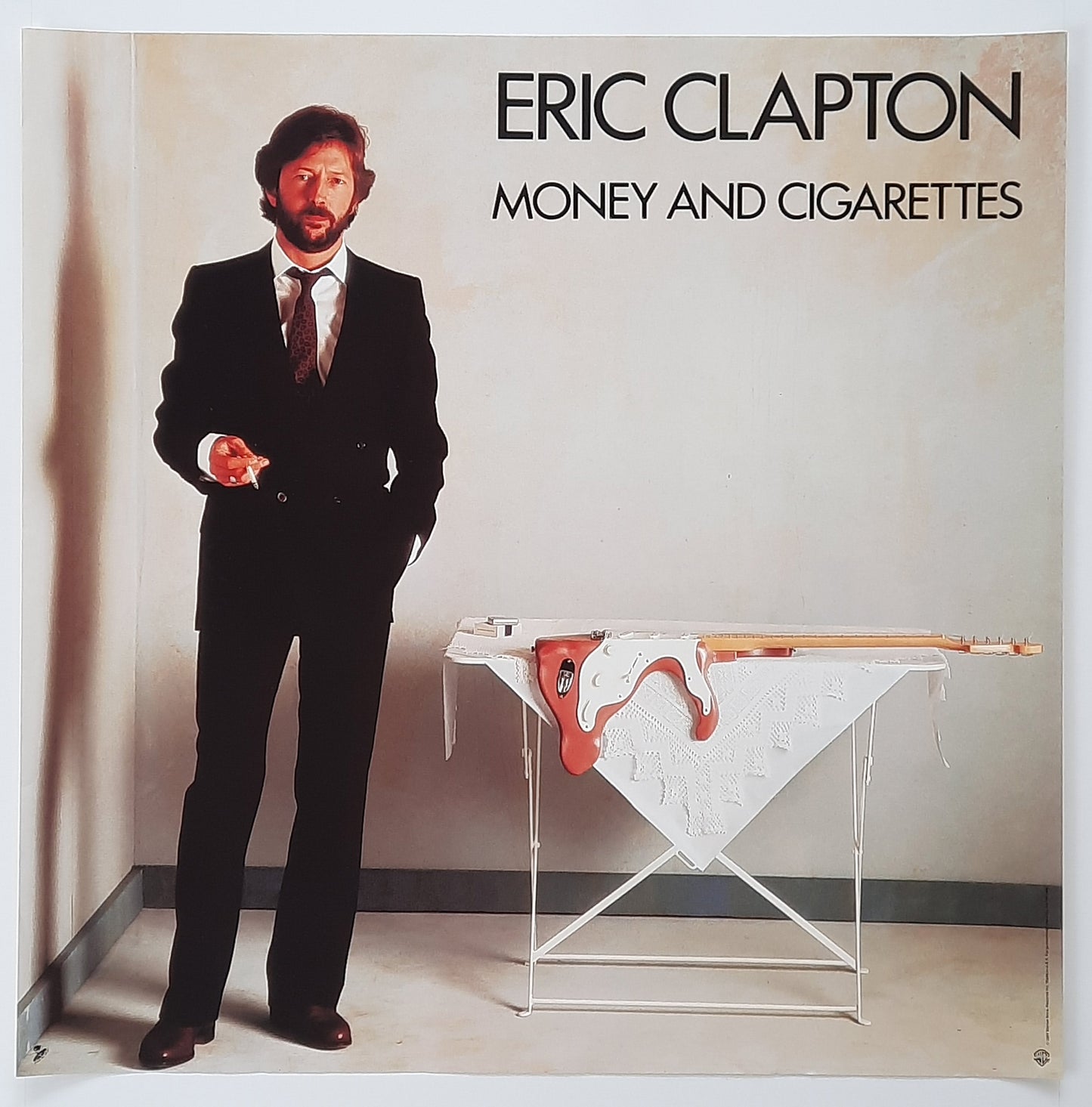 ERIC CLAPTON 1983 Promotion Poster Money & Cigarettes