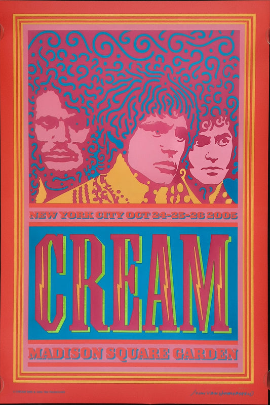 CREAM 2005 Reunion New York Concert Poster 24 x 36 limited 1267/3000 Hamersveld