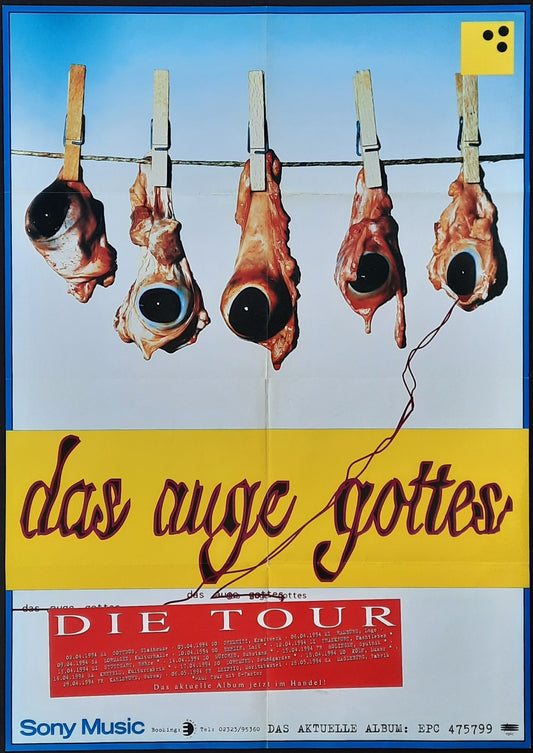 DAS AUGE GOTTES Original Concert Poster 1994 Germany
