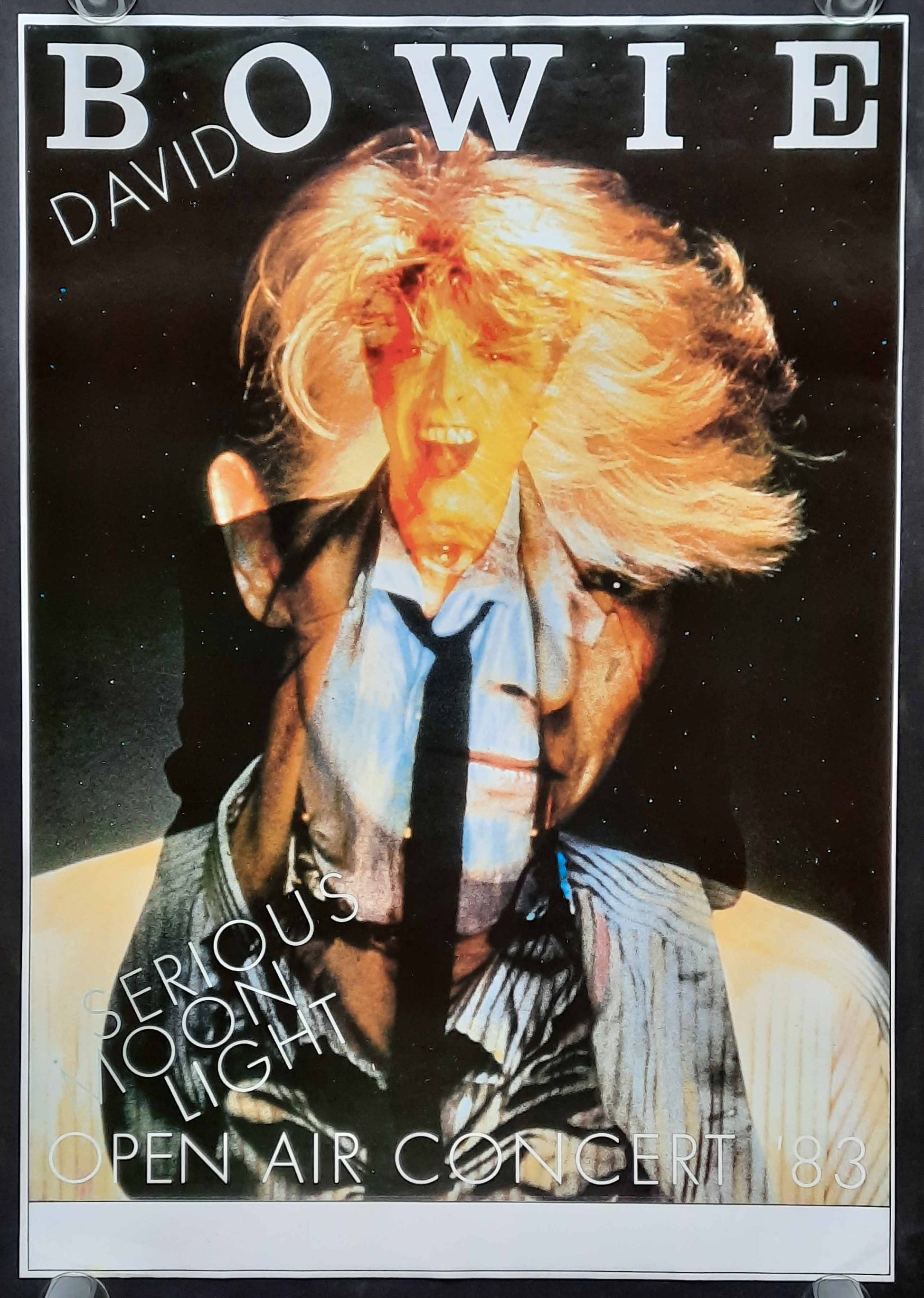 DAVID BOWIE Original Concert Poster - 1983 Tour "Serious Moonlight" 1