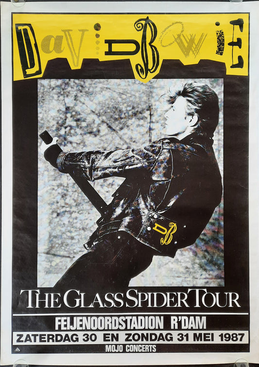 DAVID BOWIE Original Concert Poster May 31, 1987 Rotterdam Netherlands